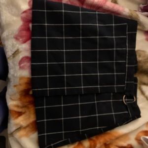 plaid pencil skirt